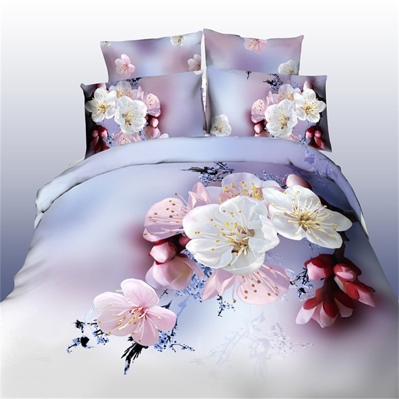 Twill 3D printed wedding supplies four-piece bedding set Twill 3D printed wedding supplies four-piece bedding set