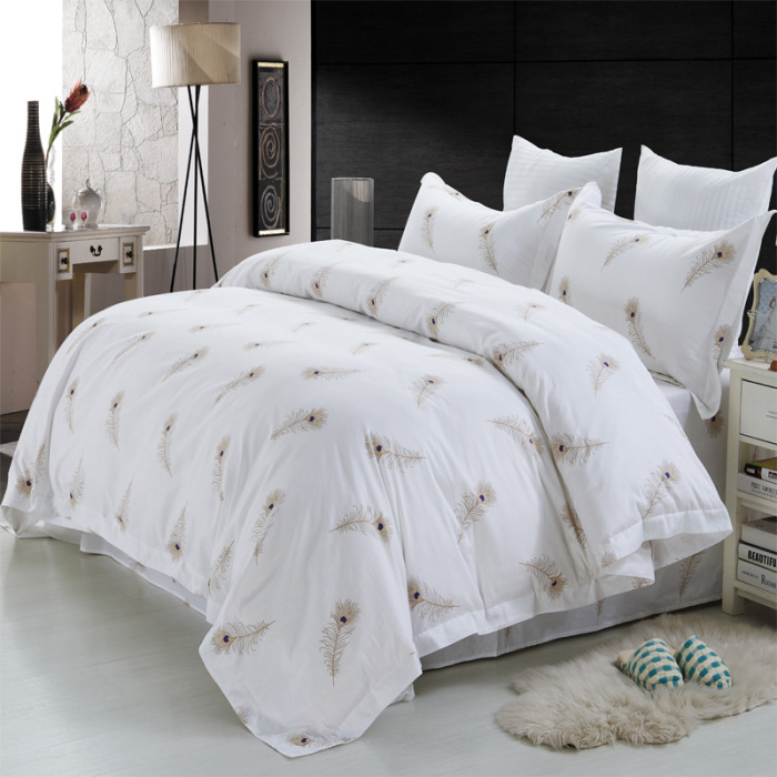 Hotel plain 4-p bedding set manufacturers selling foreign trade Hotel plain 4-p bedding set manufacturers selling foreign trade