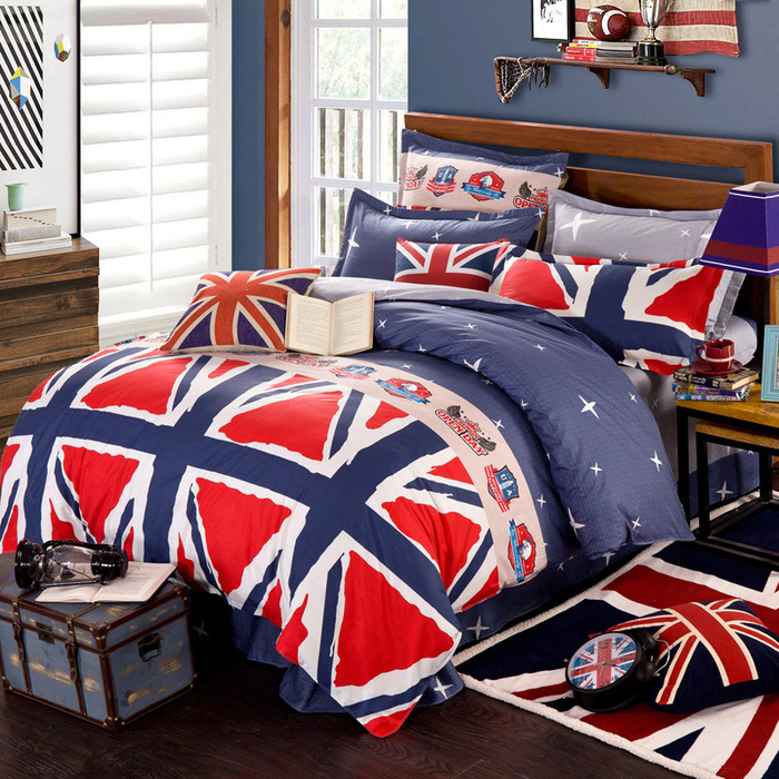 Cotton Twill Semi Active Printing Sheet Four Piece Bedding Set Duvet Cover Cotton Twill Semi Active Printing Sheet Four Piece Bedding Set Duvet Cover