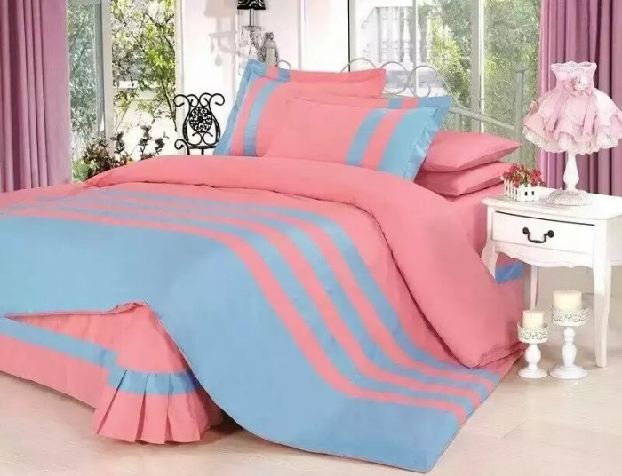 Pure cotton twill sport 4-p bedding set