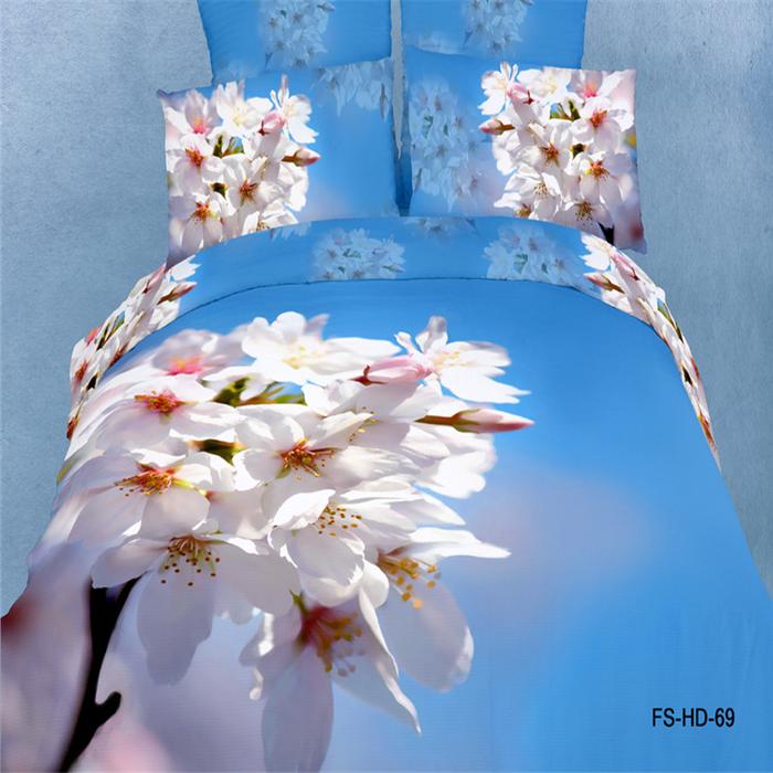 Snow Pigeon 4-pc 5D activity cotton stereoscopic 3 d version painting bedding set manufacturers selling