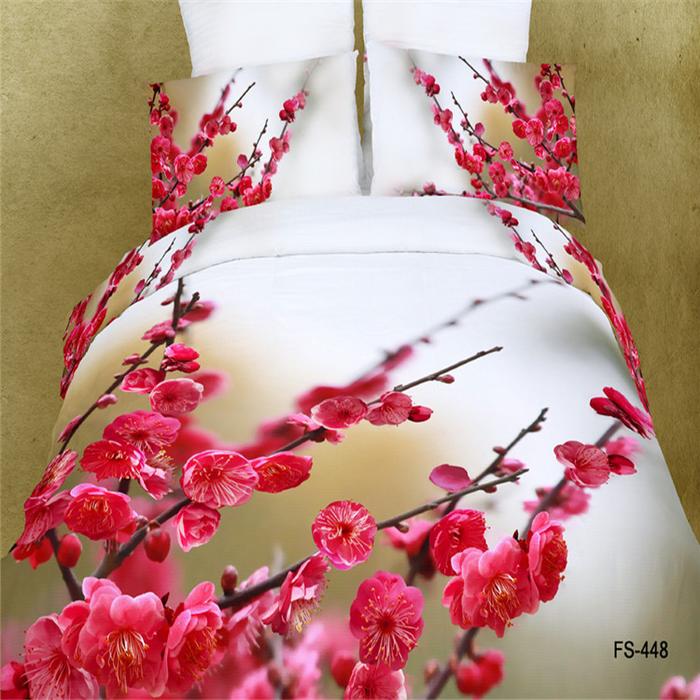 Snow Pigeon 4-pc 5D activity cotton stereoscopic 3 d version painting bedding set manufacturers selling