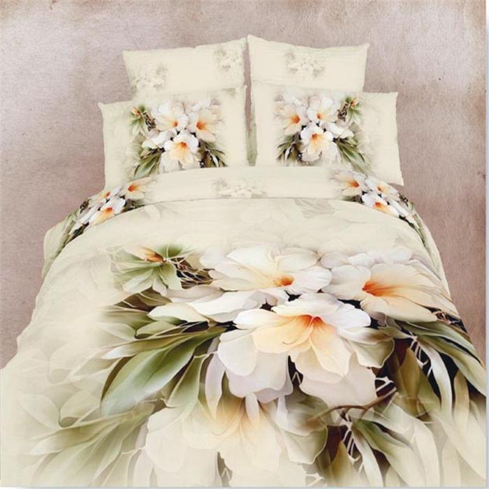 Snow Pigeon 4-pc 5D activity cotton stereoscopic 3 d version painting bedding set manufacturers selling