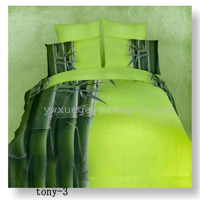 Snow Pigeon 4-pc 5D activity cotton stereoscopic 3 d version painting bedding set manufacturers selling