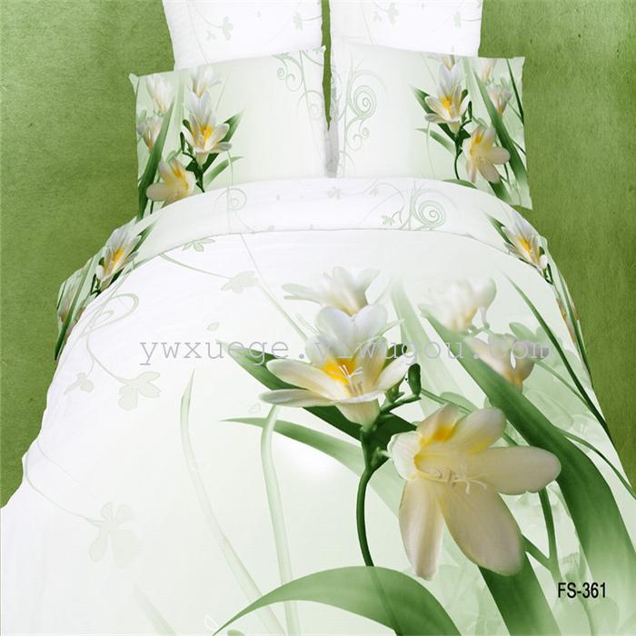 Snow Pigeon 4-pc 5D activity cotton stereoscopic 3 d version painting bedding set manufacturers selling