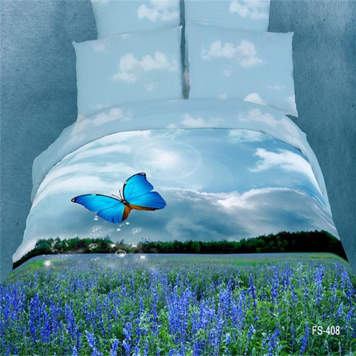 Snow Pigeon 4-pc 5D activity cotton stereoscopic 3 d version painting bedding set manufacturers selling