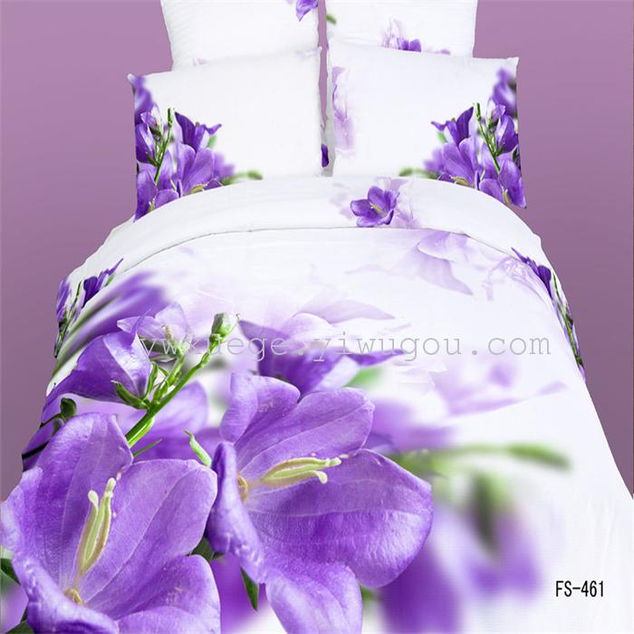 Snow Pigeon 4-pc 5D activity cotton stereoscopic 3 d version painting bedding set manufacturers selling