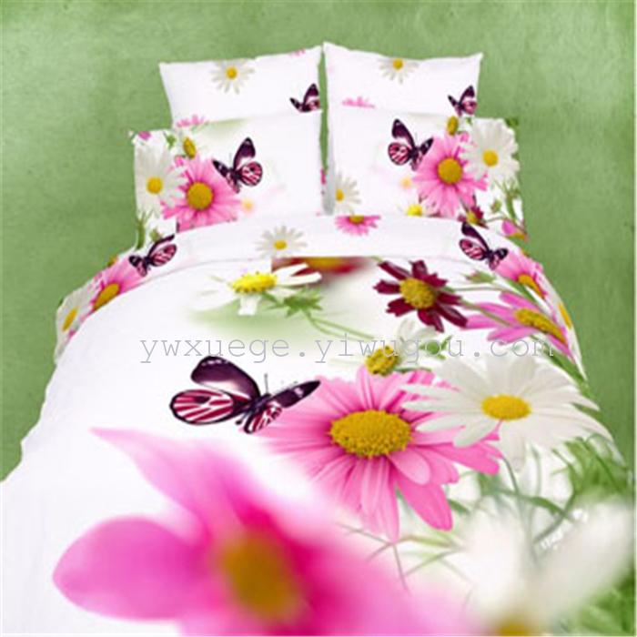 Snow Pigeon 4-pc 5D activity cotton stereoscopic 3 d version painting bedding set manufacturers selling
