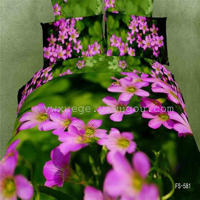 Snow Pigeon 4-pc 5D activity cotton stereoscopic 3 d version painting bedding set manufacturers selling