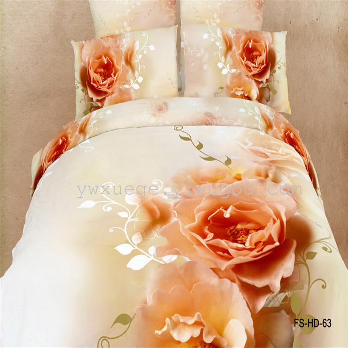 Snow Pigeon 4-pc 5D activity cotton stereoscopic 3 d version painting bedding set manufacturers selling