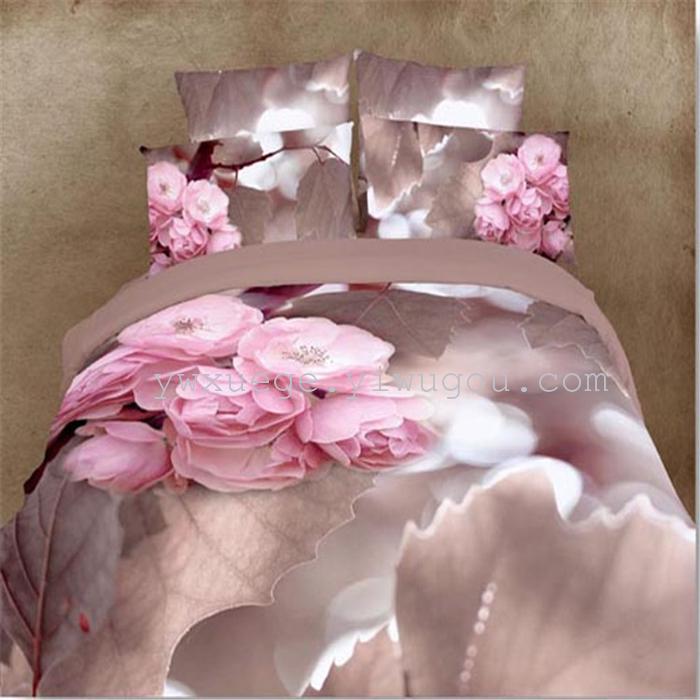 Snow Pigeon 4-pc 5D activity cotton stereoscopic 3 d version painting bedding set manufacturers selling