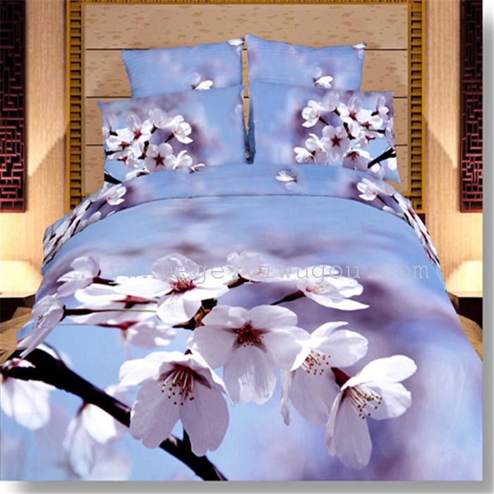 Snow Pigeon 4-pc 5D activity cotton stereoscopic 3 d version painting bedding set manufacturers selling