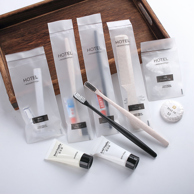 Disposable Toothbrush with Toothpaste Star Hotel Supplies Household Hospitality Soft Hair Tooth-Cleaners Washing Set Two-in-One