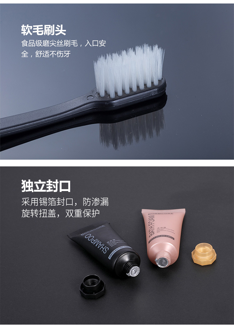 Hotel Room Tooth-Cleaners Toothpaste Set Bed & Breakfast Toiletries Soft-Bristle Toothbrush Star Hotel Disposable Toothbrush