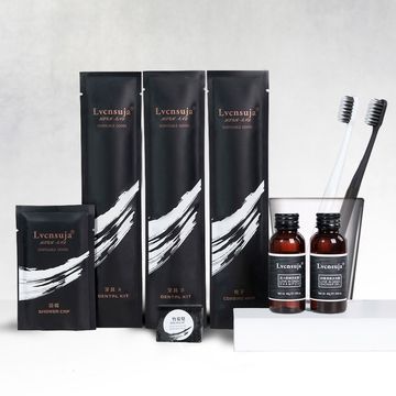 Factory Direct Sales Bed & Breakfast Disposable Toiletry Set Hotel Hotel Toothbrush Kraft Paper Tooth-Cleaners Toothpaste Wholesale