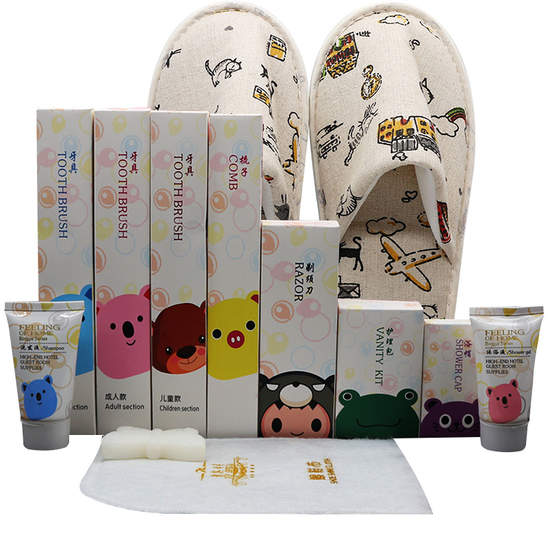 Disposable Slippers Non-Woven Slippers Hotel Toiletries Hotel Guest Room Consumables Toothbrush Toothpaste Spot
