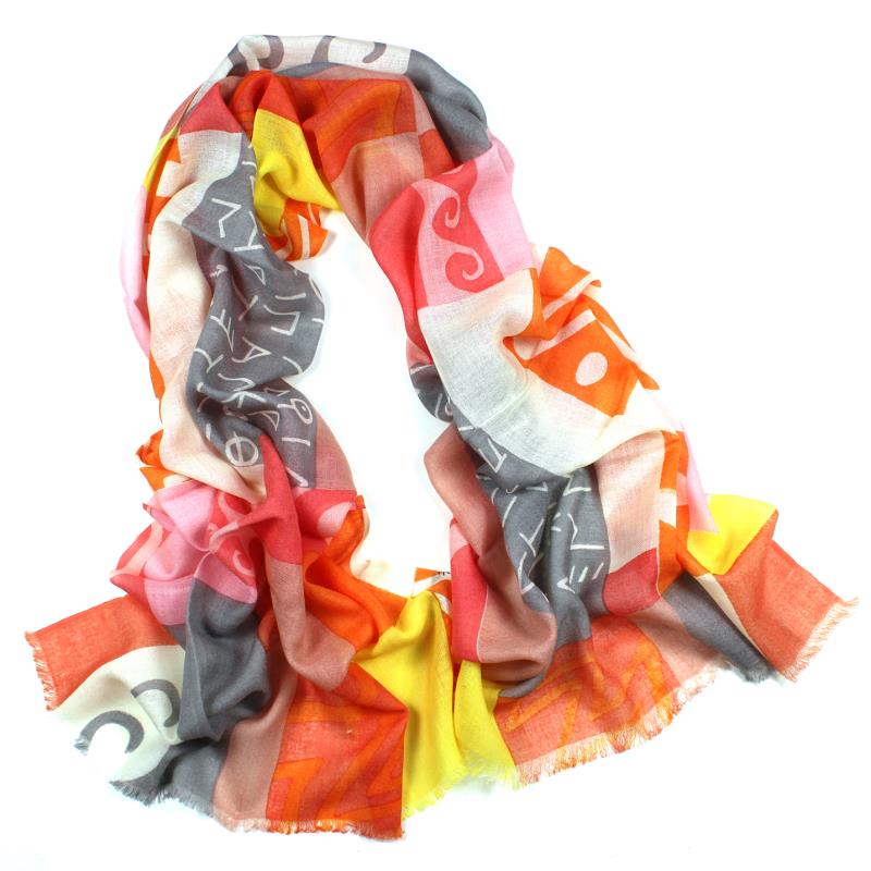 More than 100 Spot Pattern Best Seller in Europe and America Wool Printing Scarf Silk Scarf Shawl Beach Towel Scarf