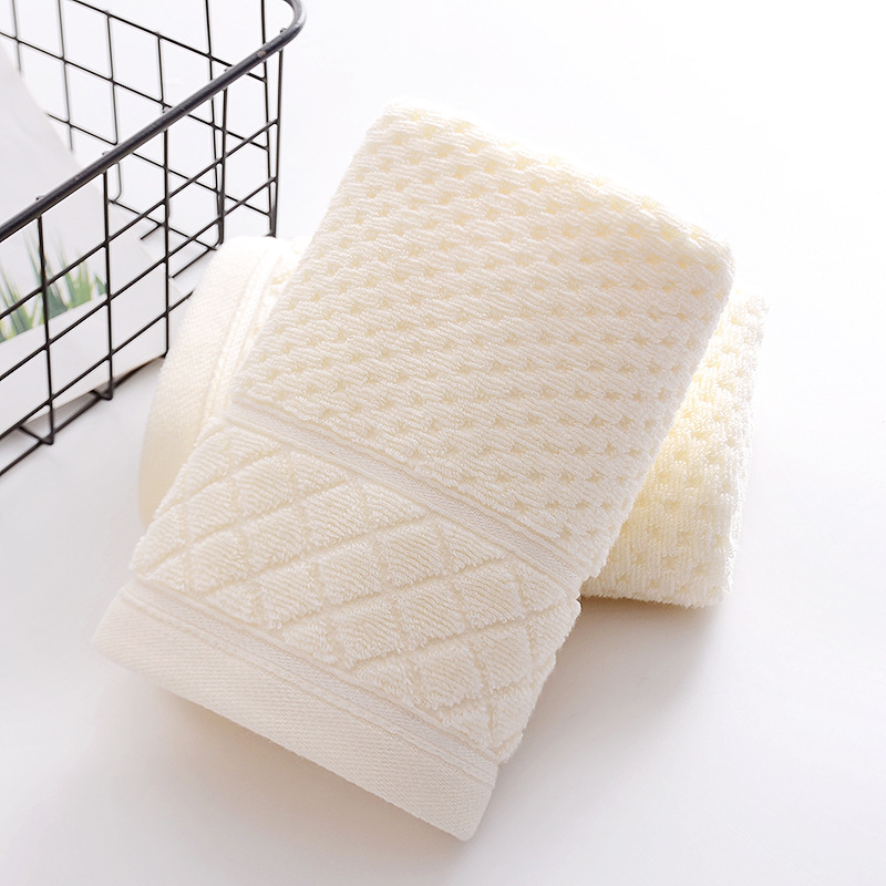 2021 New Factory in Stock Direct Selling Cotton Honeycomb Towel Supermarket Direct Supply Customizable Logo Face Cloth