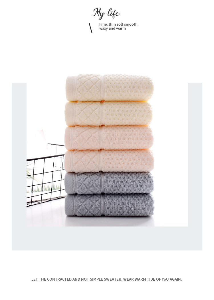 2021 New Factory in Stock Direct Selling Cotton Honeycomb Towel Supermarket Direct Supply Customizable Logo Face Cloth