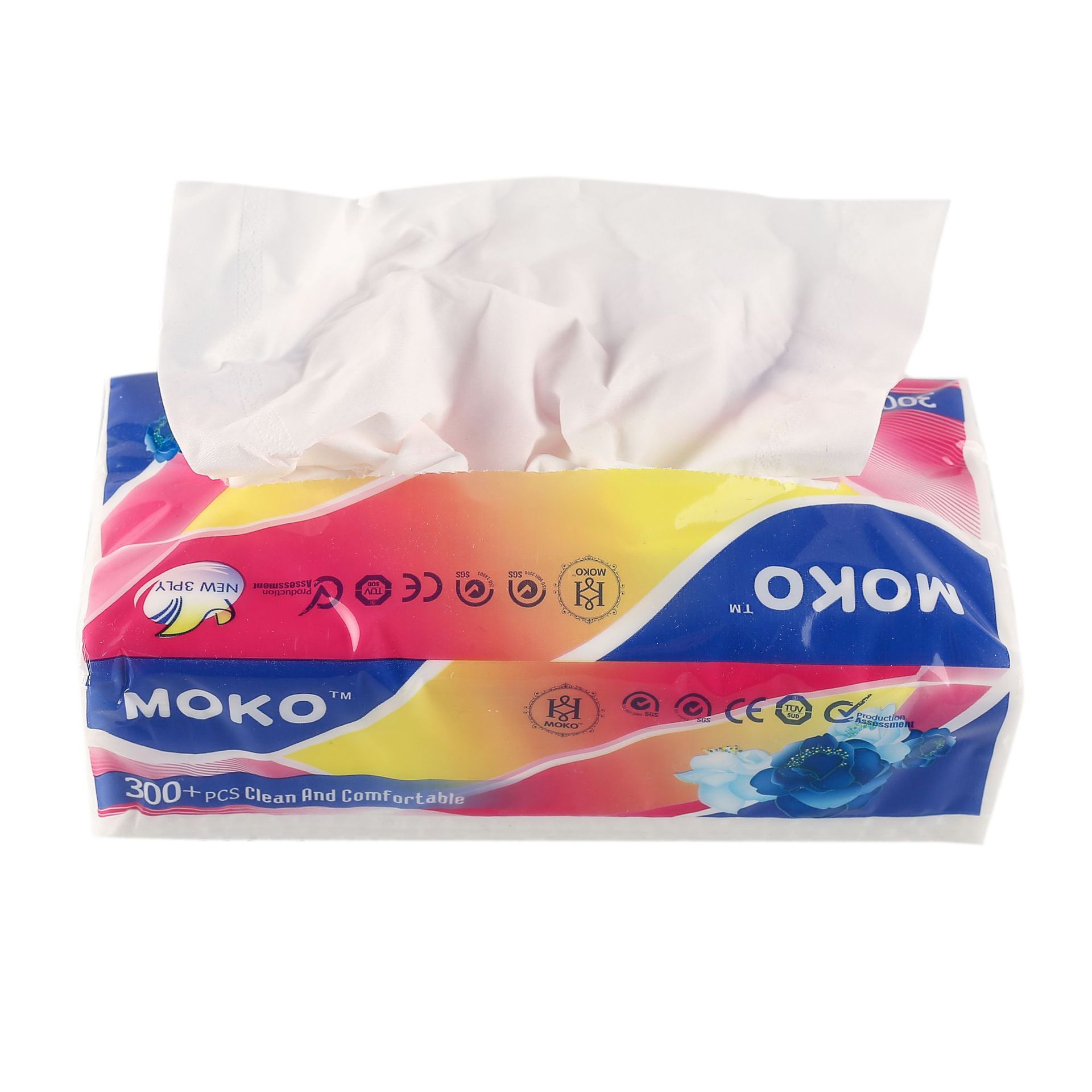 3-Layer Foreign Trade Napkin Wood Pulp Toilet Paper English Packaging Foreign Trade Paper Extraction Facial Tissue Factory Customized Wholesale