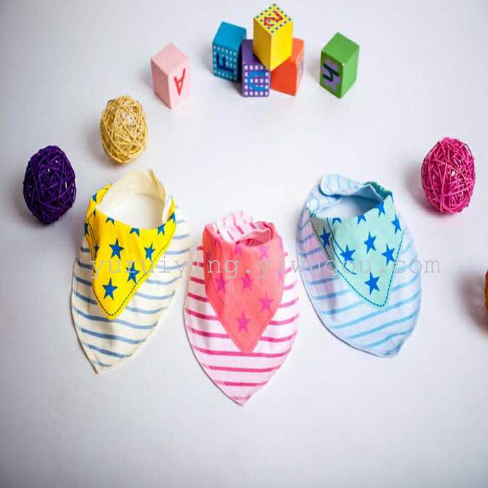2016 new stereo Baby Bib waterproof Floral Cotton Scarf baby napkin slobber