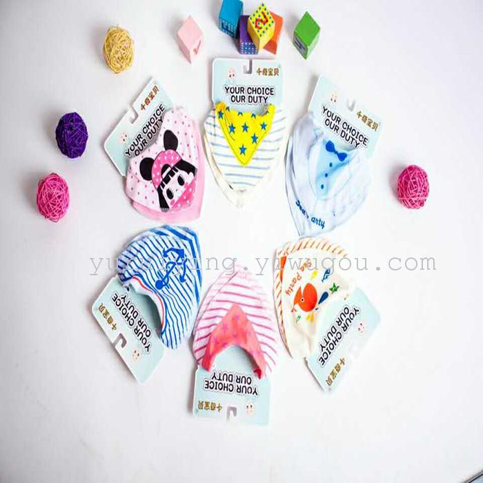 2016 new stereo Baby Bib waterproof Floral Cotton Scarf baby napkin slobber