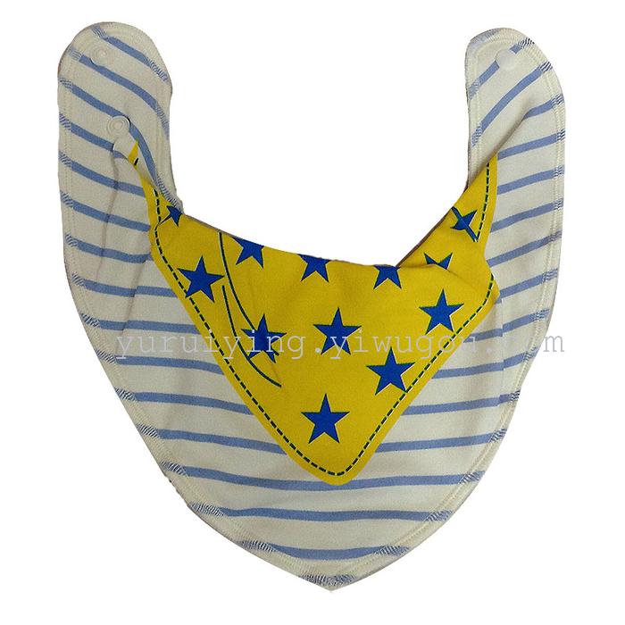 2016 new stereo Baby Bib waterproof Floral Cotton Scarf baby napkin slobber