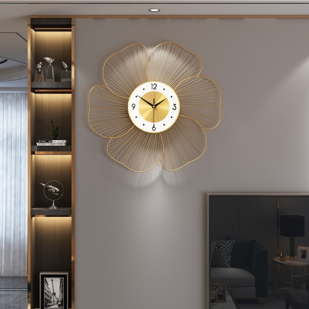 Clock simple creative living room wall clock Nordic restaurant luxury wall clock home wall clock background wall modern