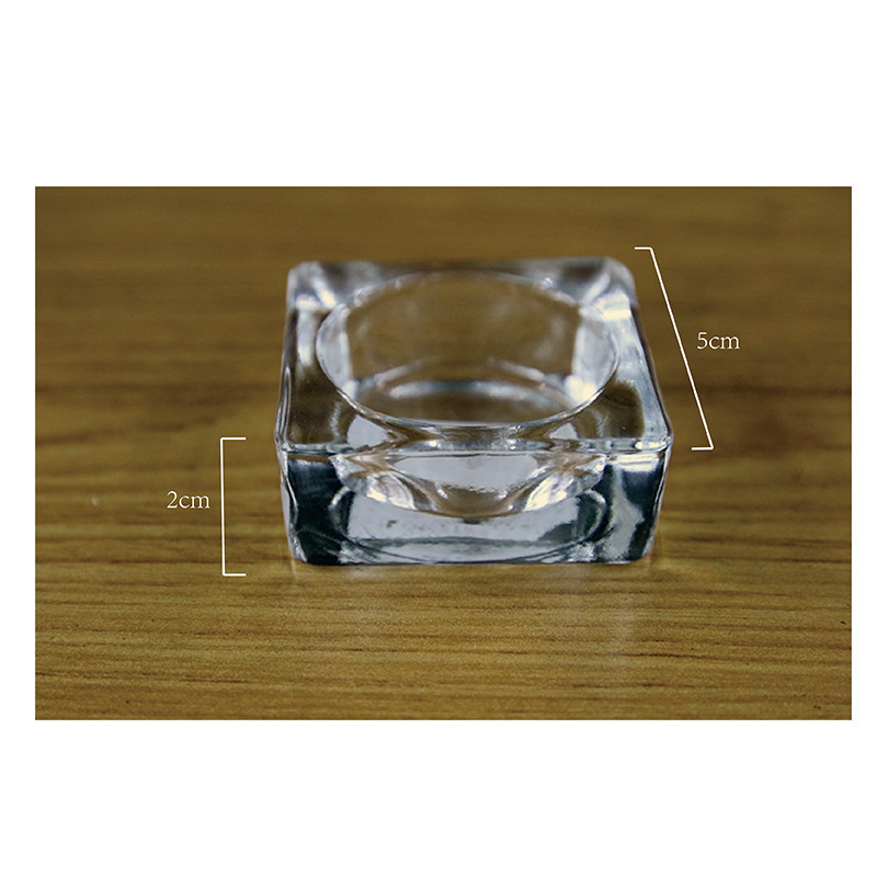 Spot Hot Sale Glass Tealight Square Tealight Tealight Square Candlestick 5*5 Tealight Candle Holder