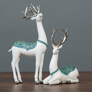 Wholesale set of 2 horse head candlestick restoring ancient ways resin handicraft American country places an international wind study adornment gift