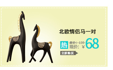 Wholesale set of 2 horse head candlestick restoring ancient ways resin handicraft American country places an international wind study adornment gift