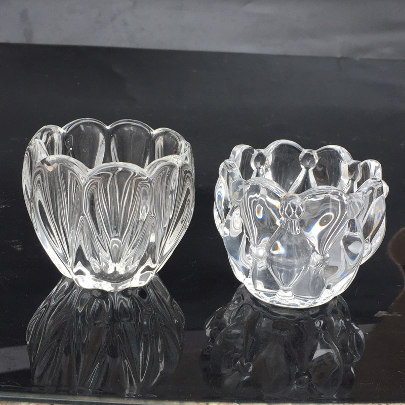 Clear Crystal Glass Candle Cup Buddha Utensils Wedding Home Furnishing Candlestick Glass Lamps Accessories and Decorations Wholesale Clear Crystal Glass Candle Cup Buddha Utensils Wedding Home Furnishing Candlestick Glass Lamps Accessories and Decorations Wholesale