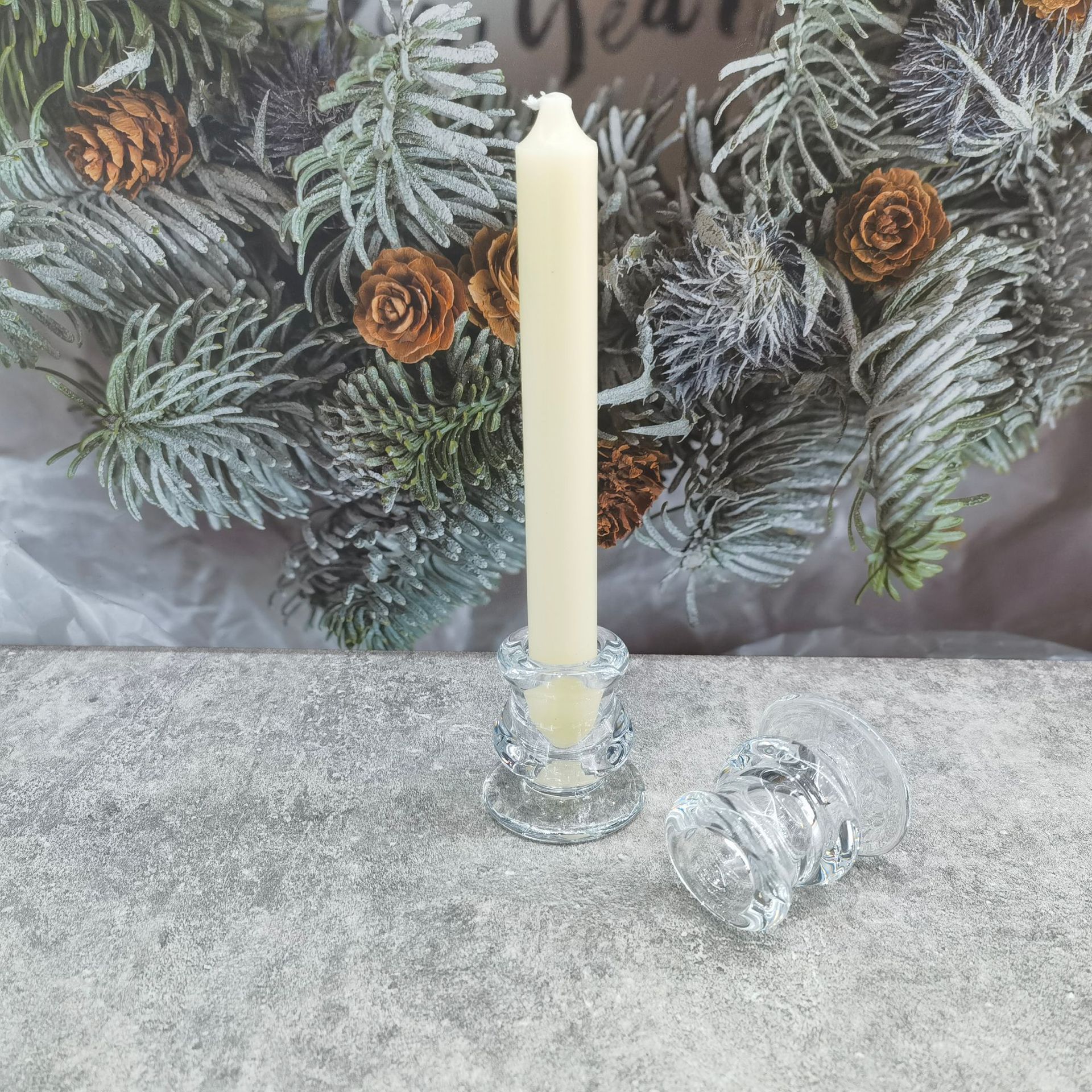 European-Style Pole Candle Candlestick Hotel Household Glass Candlestick Pole Candle Candlestick European-Style Pole Candle Candlestick Hotel Household Glass Candlestick Pole Candle Candlestick