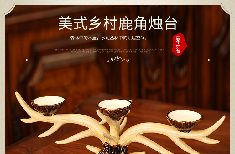 European classical restore ancient ways the new carved iron candlestick romantic wedding props household soft decorative resin craft gifts