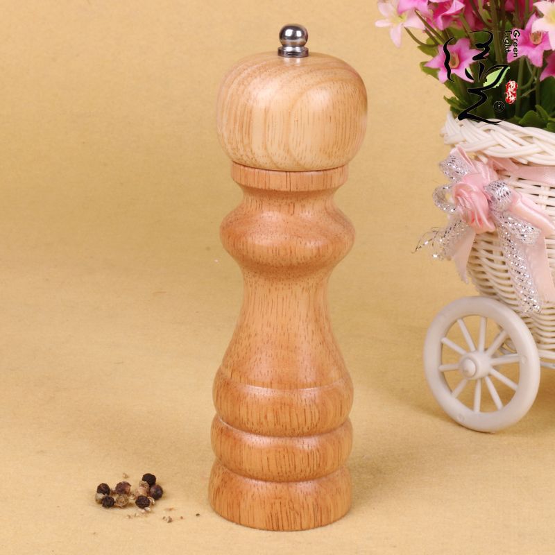Factory Supply High Quality Wooden Pepper Grinder Salt Pot Pepper Salt Pot Wooden Metal Movement Grinder Wholesale