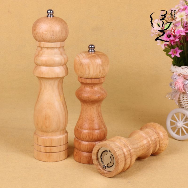 Factory Supply High Quality Wooden Pepper Grinder Salt Pot Pepper Salt Pot Wooden Metal Movement Grinder Wholesale