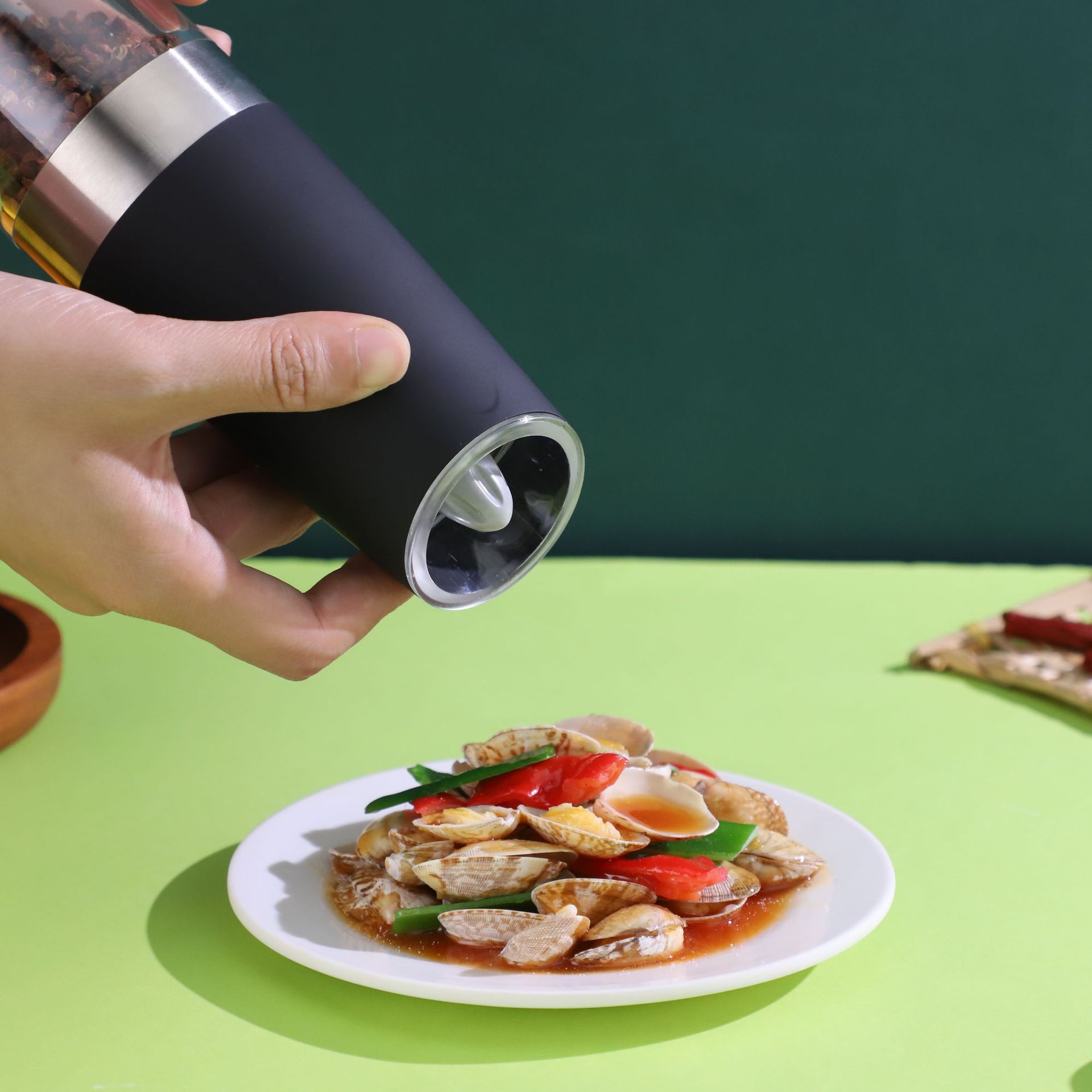 Amazon Pepper Grinder Electric Household Spice Jar Sesame Sea Salt Grinding Kitchen Stainless Steel Spice Jar Amazon Pepper Grinder Electric Household Spice Jar Sesame Sea Salt Grinding Kitchen Stainless Steel Spice Jar