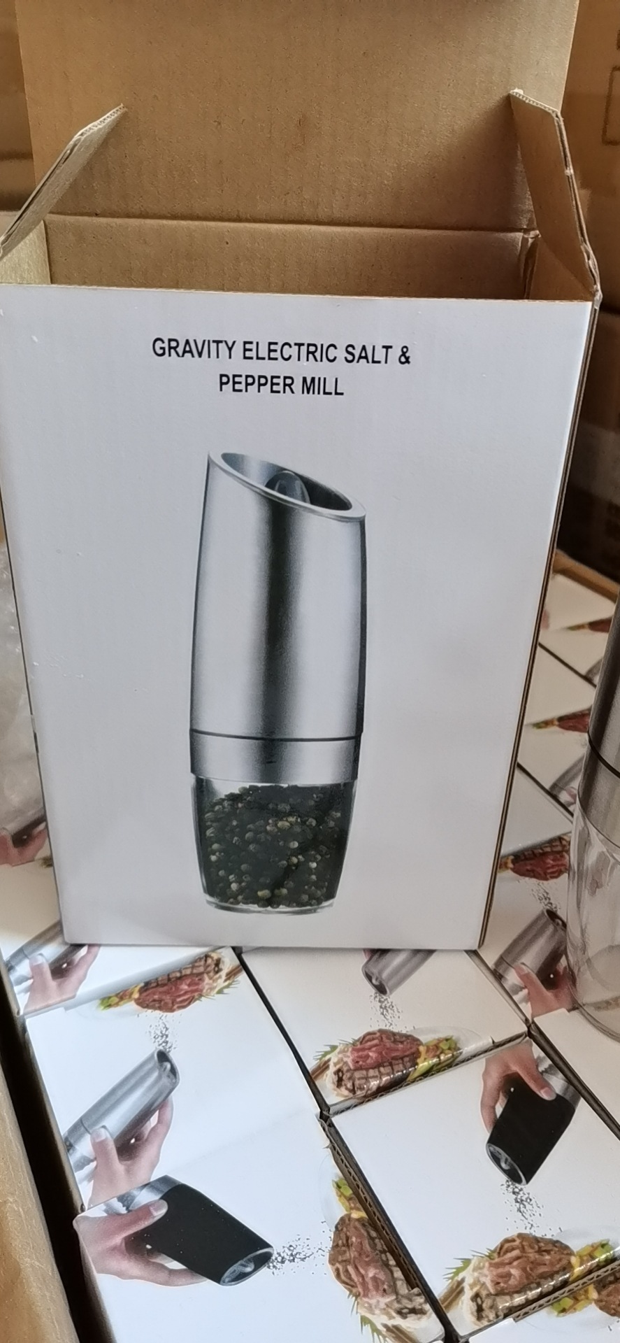 Amazon Pepper Grinder Electric Household Spice Jar Sesame Sea Salt Grinding Kitchen Stainless Steel Spice Jar Amazon Pepper Grinder Electric Household Spice Jar Sesame Sea Salt Grinding Kitchen Stainless Steel Spice Jar
