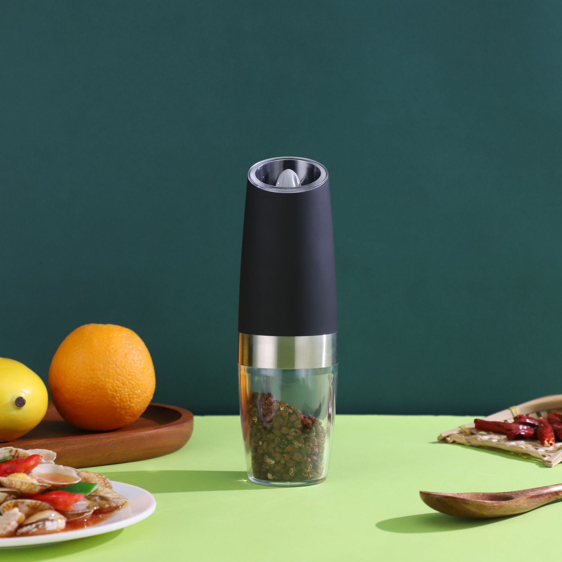 Amazon Pepper Grinder Electric Household Spice Jar Sesame Sea Salt Grinding Kitchen Stainless Steel Spice Jar Amazon Pepper Grinder Electric Household Spice Jar Sesame Sea Salt Grinding Kitchen Stainless Steel Spice Jar