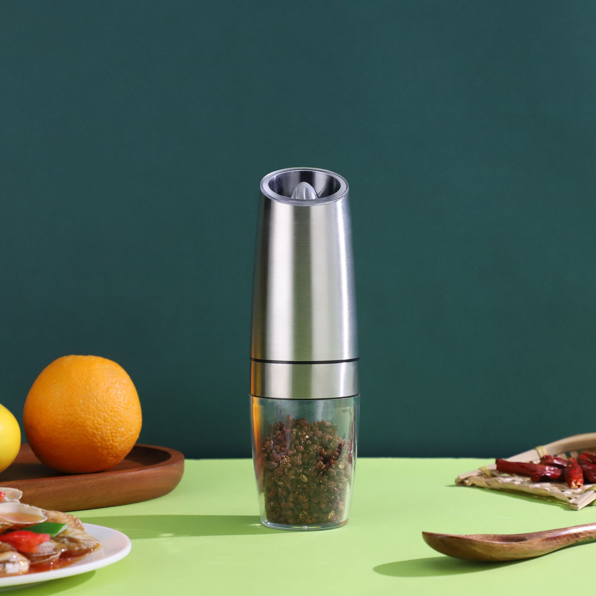 Amazon Pepper Grinder Electric Household Spice Jar Sesame Sea Salt Grinding Kitchen Stainless Steel Spice Jar Amazon Pepper Grinder Electric Household Spice Jar Sesame Sea Salt Grinding Kitchen Stainless Steel Spice Jar