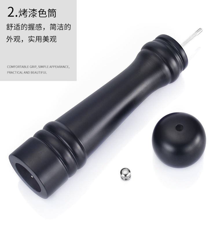 Manual Pepper Grinder Solid Wood Pu Paint Pepper Mill Ceramic Grinding Core Crude Salt Pepper Mill Bottle Seasoning Bottle Manual Pepper Grinder Solid Wood Pu Paint Pepper Mill Ceramic Grinding Core Crude Salt Pepper Mill Bottle Seasoning Bottle