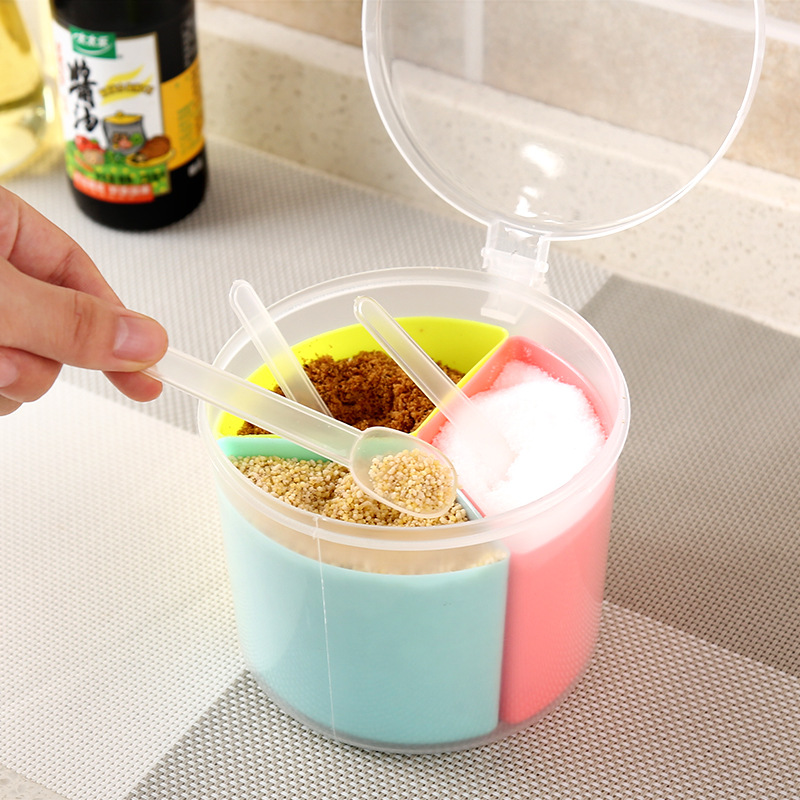 Kitchen round multi-style plastic household pepper pot salt MONosodium glutamate contains pot salt