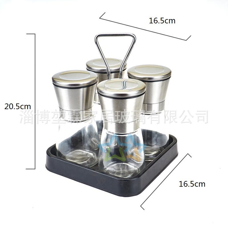 Crossborder 304 stainless steel black pepper kosher salt grinder universal seasoning bottle grinder kitchen supplies Crossborder 304 stainless steel black pepper kosher salt grinder universal seasoning bottle grinder kitchen supplies