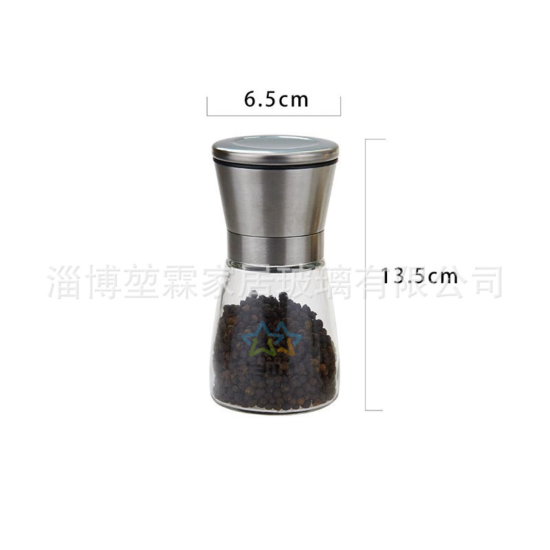 Crossborder 304 stainless steel black pepper kosher salt grinder universal seasoning bottle grinder kitchen supplies Crossborder 304 stainless steel black pepper kosher salt grinder universal seasoning bottle grinder kitchen supplies