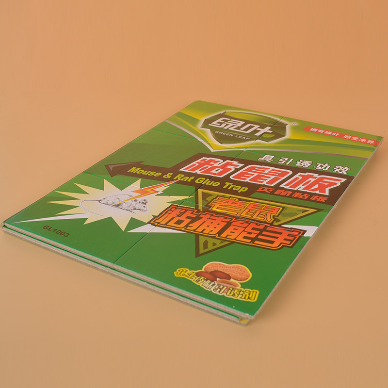 Professional Wholesale Green Leaf Genuine Adhesive Glue Mouse Traps Cockroach Adhesive Fly Trap Sticky Catcher