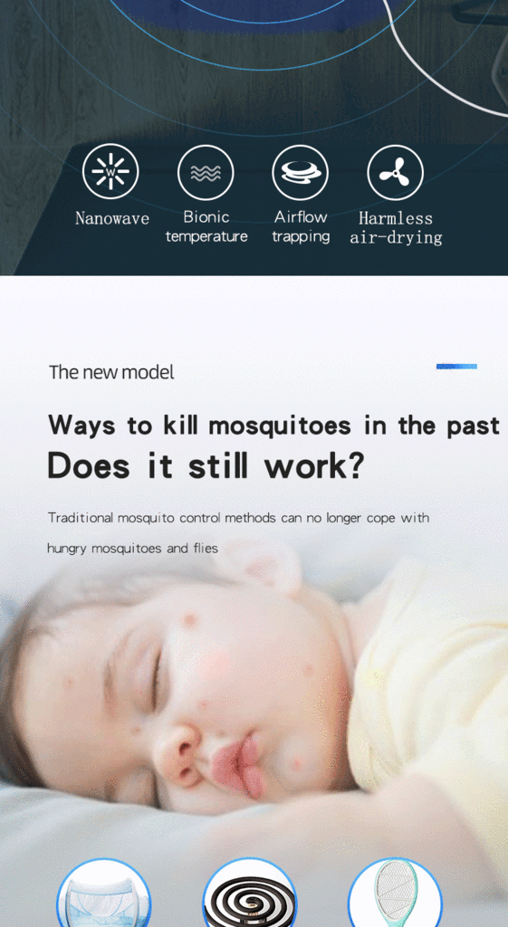 Electric Shock Mosquito Killing Lamp Led Fly Catcher Fly-Killing Lamp Indoor Mute USB Photocatalyst 