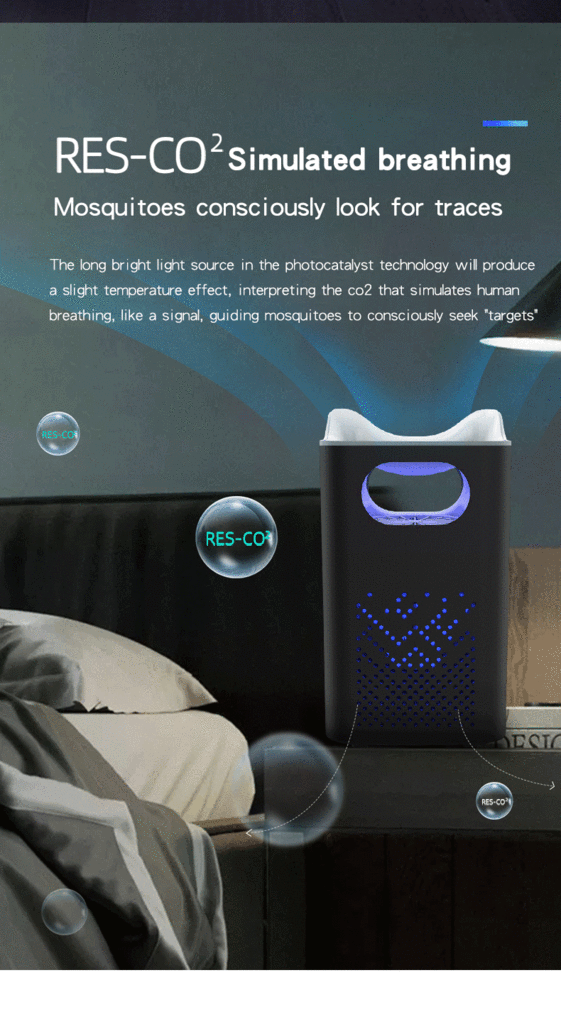 Electric Shock Mosquito Killing Lamp Led Fly Catcher Fly-Killing Lamp Indoor Mute USB Photocatalyst 