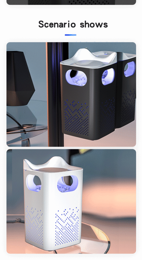 Electric Shock Mosquito Killing Lamp Led Fly Catcher Fly-Killing Lamp Indoor Mute USB Photocatalyst 