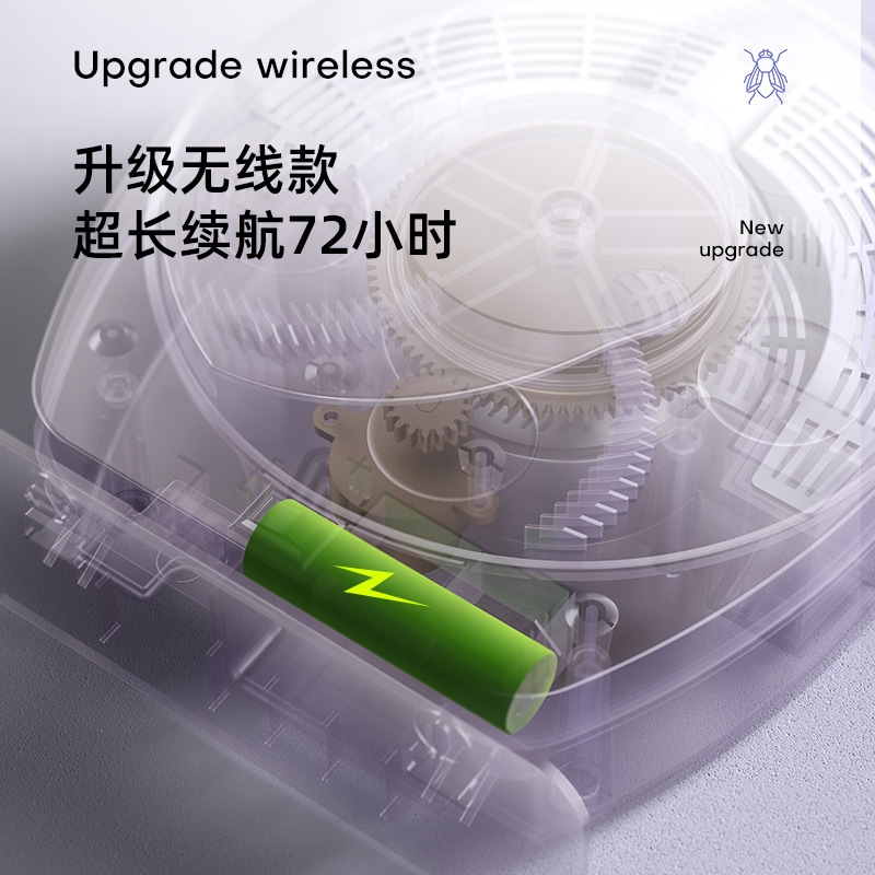 Fly Catcher Automatic Fan Blade Commercial Wireless Flies Trap Restaurant Restaurant Indoor Wall Hanging Trap Fly Fantastic Product