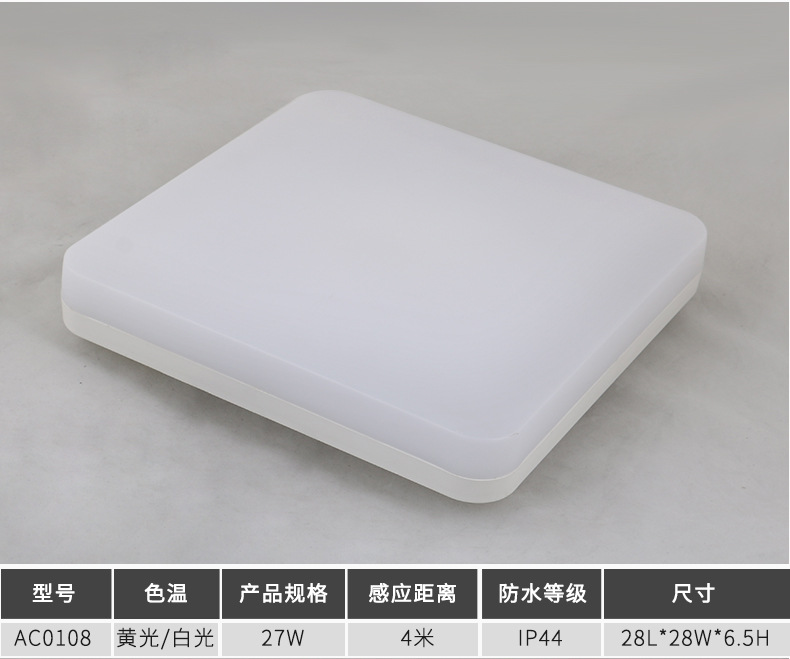 LED human microwave induction ceiling lamp special waterproof ceiling lamp LED human microwave induction ceiling lamp special waterproof ceiling lamp